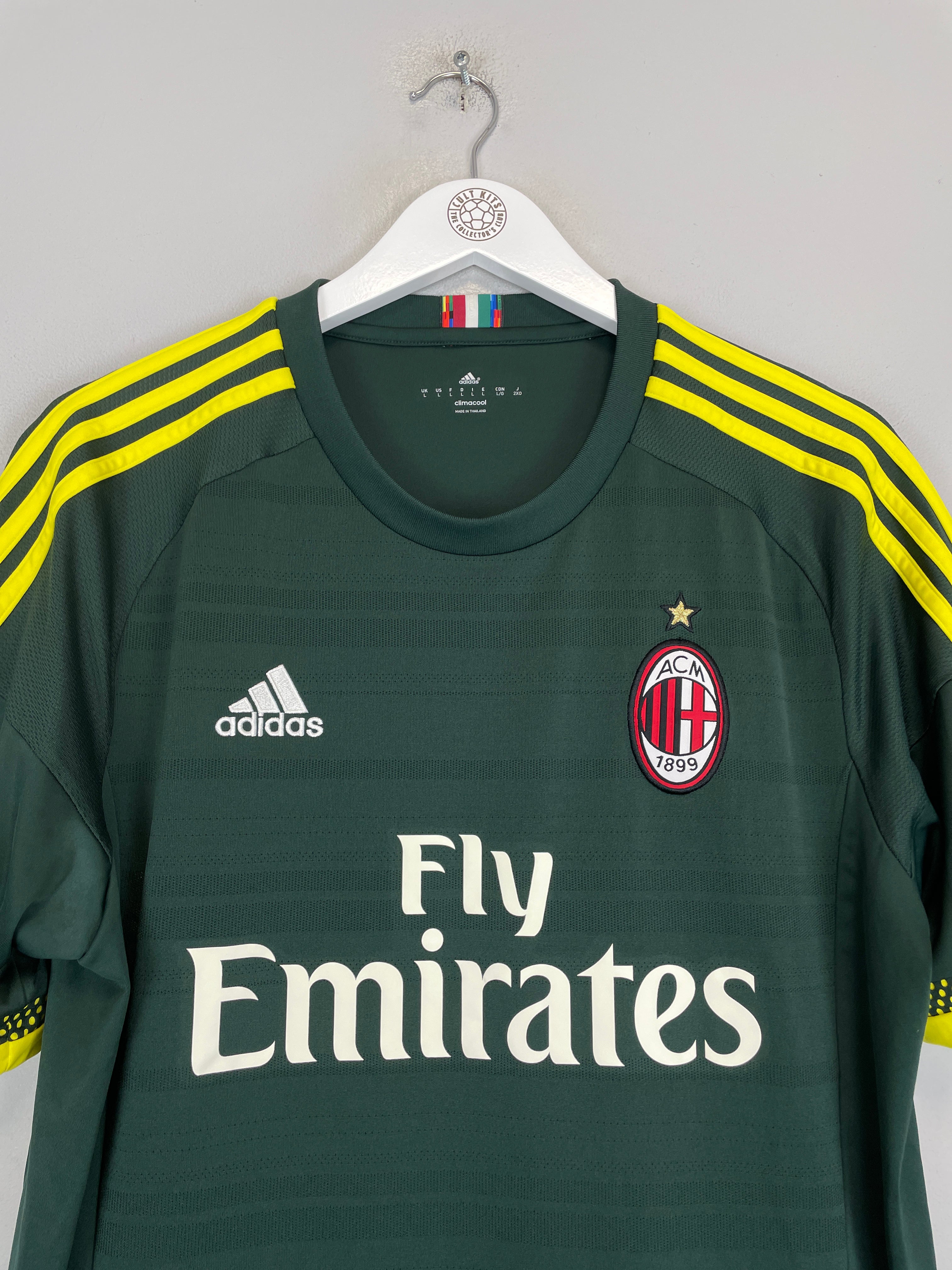 Shop 2015/16 AC MILAN THIRD SHIRT (L) ADIDAS, classic football shirts, vintage football shirts & retro soccer jerseys at Cult Kits