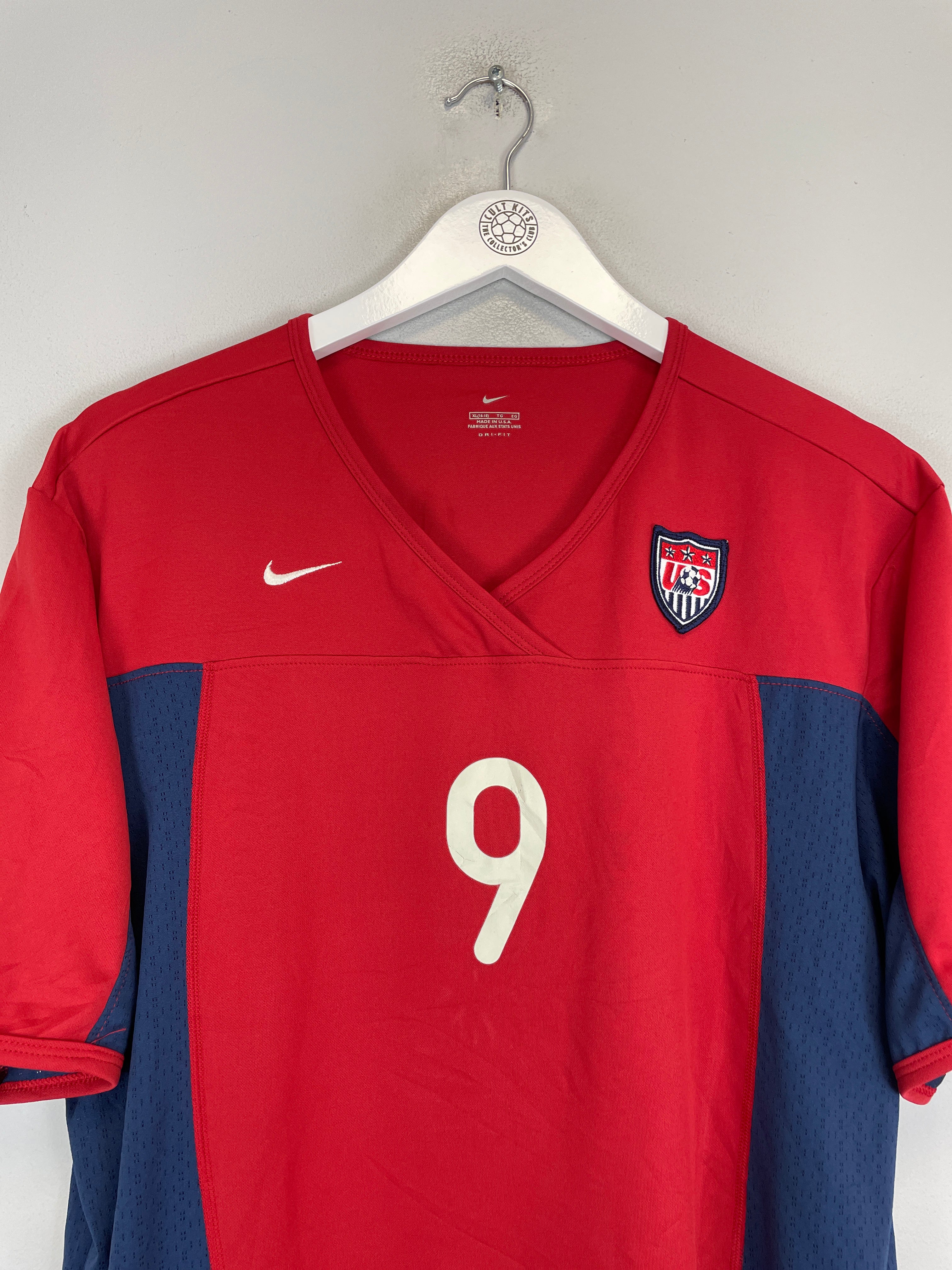 Shop 1999/00 USA HAMM #9 WOMENS AWAY SHIRT (XL.WOMENS) NIKE, classic football shirts, vintage football shirts & retro soccer jerseys at Cult Kits