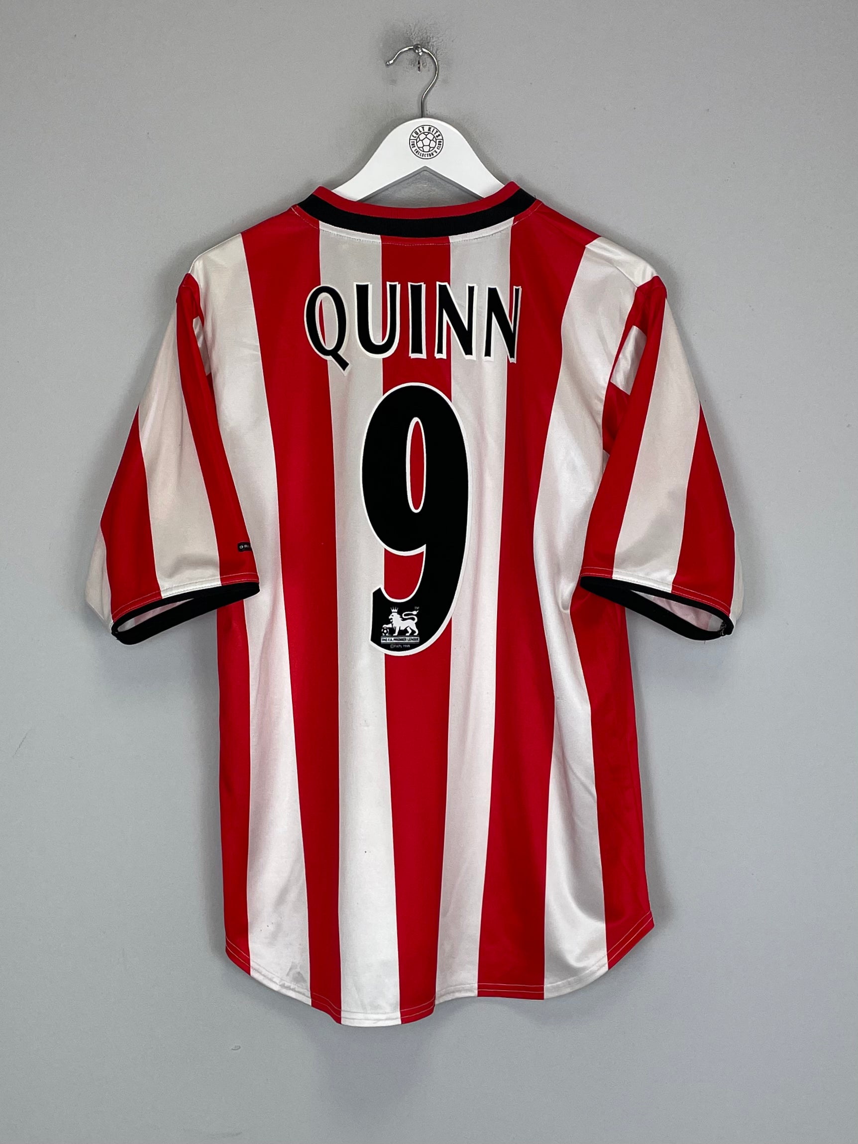 Shop 2000/01 SUNDERLAND QUINN #9 HOME SHIRT (S) NIKE, classic football shirts, vintage football shirts & retro soccer jerseys at Cult Kits
