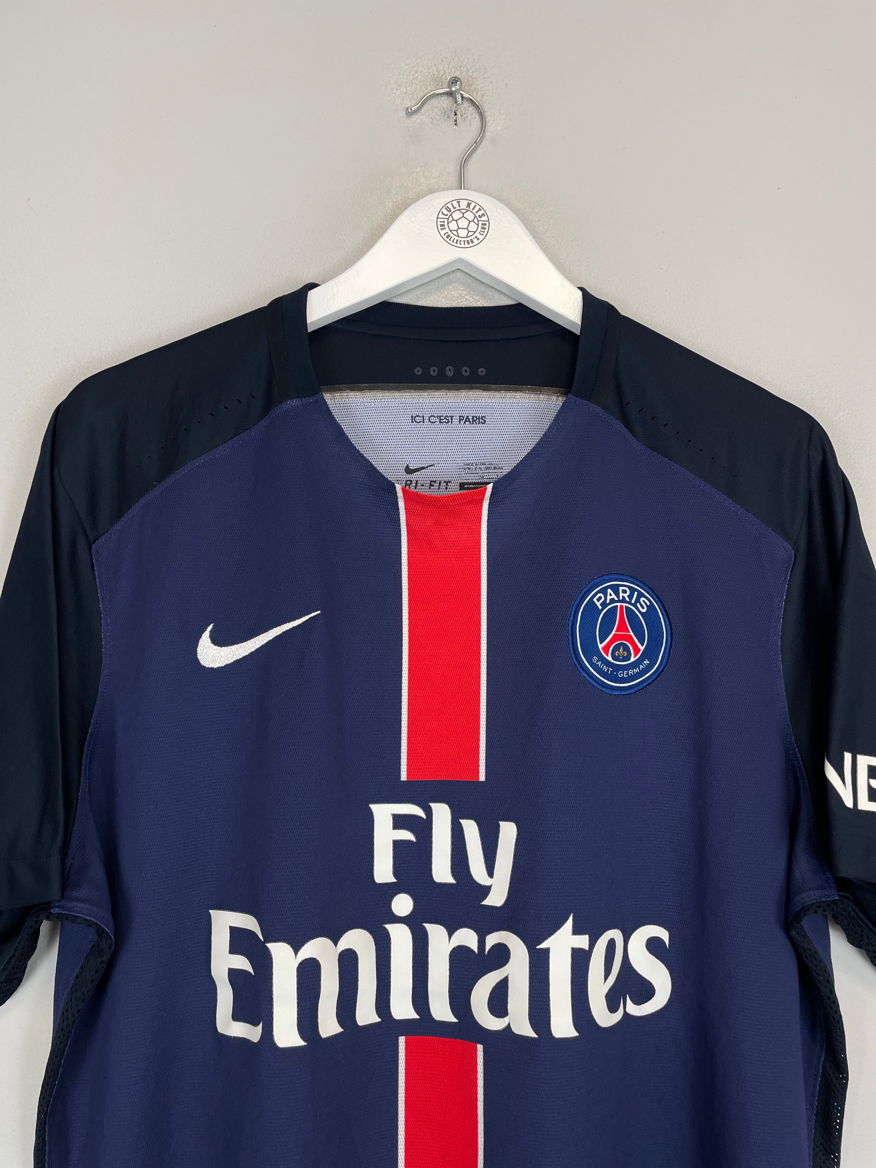 Shop 2015/16 PSG CAVANI #9 AUTHENTIC HOME SHIRT (XL) NIKE, classic football shirts, vintage football shirts & retro soccer jerseys at Cult Kits