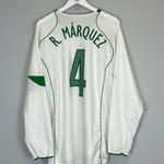 Shop 2005/06 MEXICO R.MARQUEZ #4 L/S AWAY SHIRT (L) NIKE, classic football shirts, vintage football shirts & retro soccer jerseys at Cult Kits