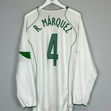 Shop 2005/06 MEXICO R.MARQUEZ #4 L/S AWAY SHIRT (L) NIKE, classic football shirts, vintage football shirts & retro soccer jerseys at Cult Kits