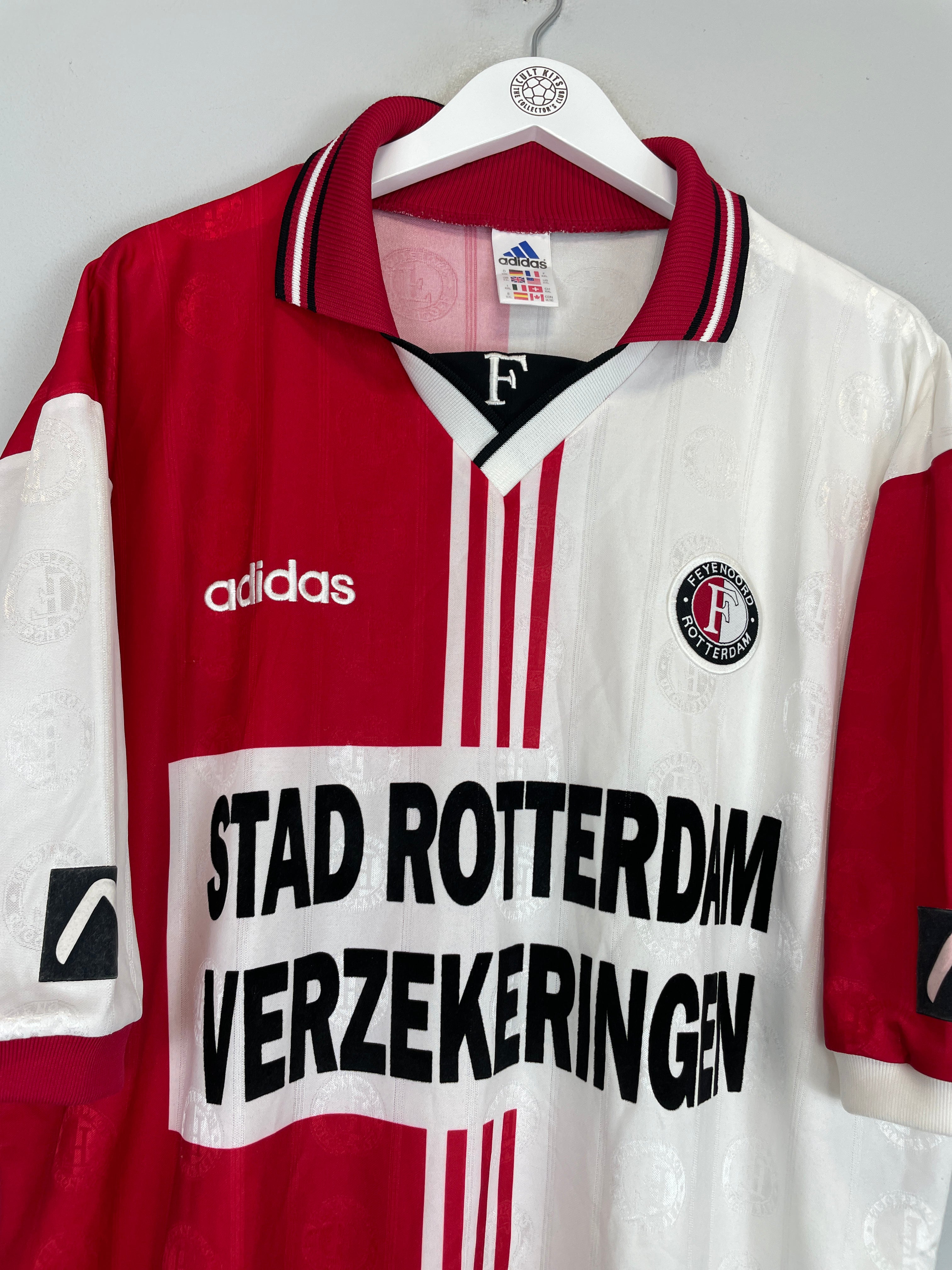Shop 1997/98 FEYENOORD HOME SHIRT (XXL) ADIDAS, classic football shirts, vintage football shirts & retro soccer jerseys at Cult Kits