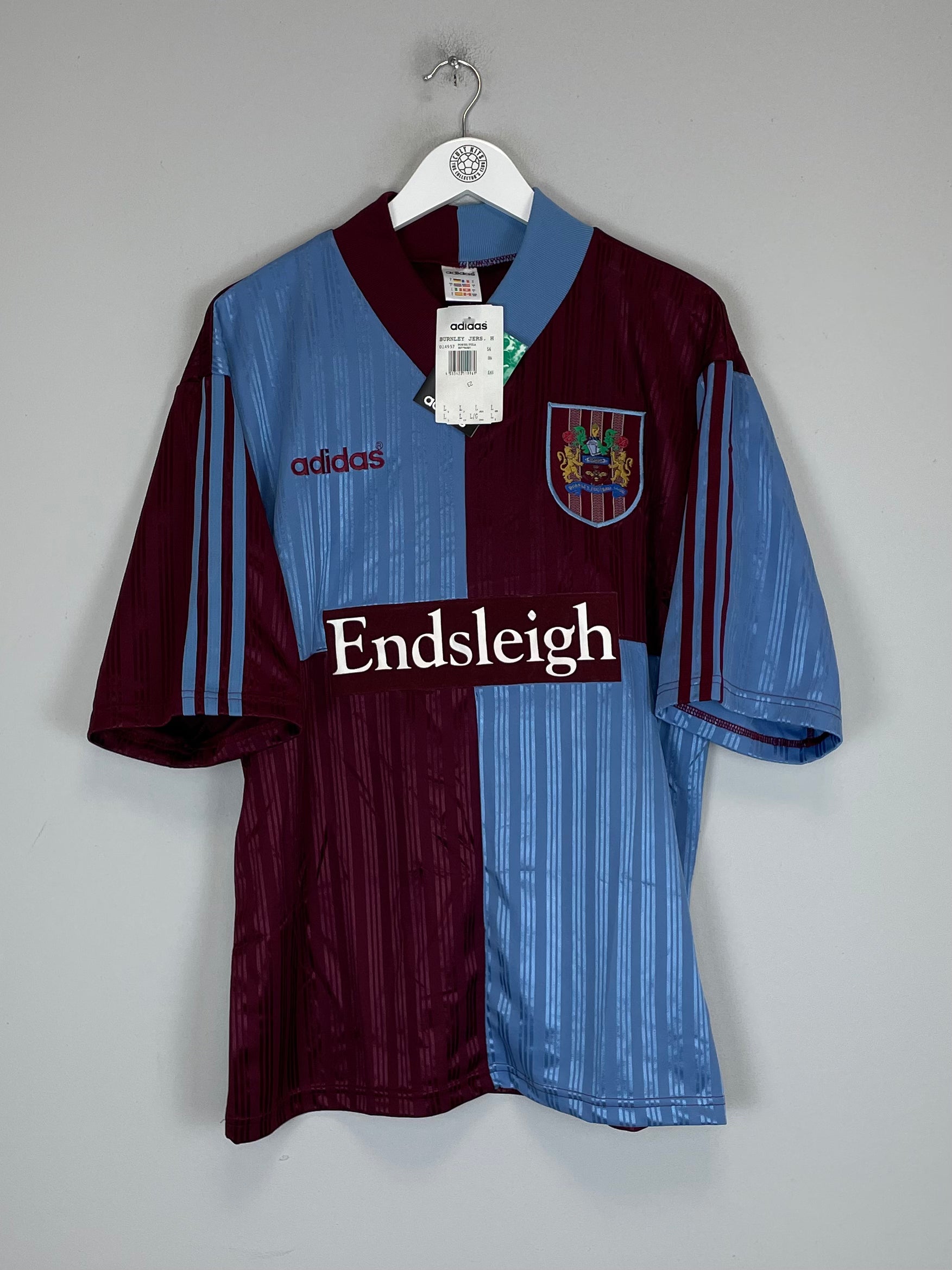 Shop 1996/98 BURNLEY *BNWT* HOME SHIRT (L) ADIDAS, classic football shirts, vintage football shirts & retro soccer jerseys at Cult Kits