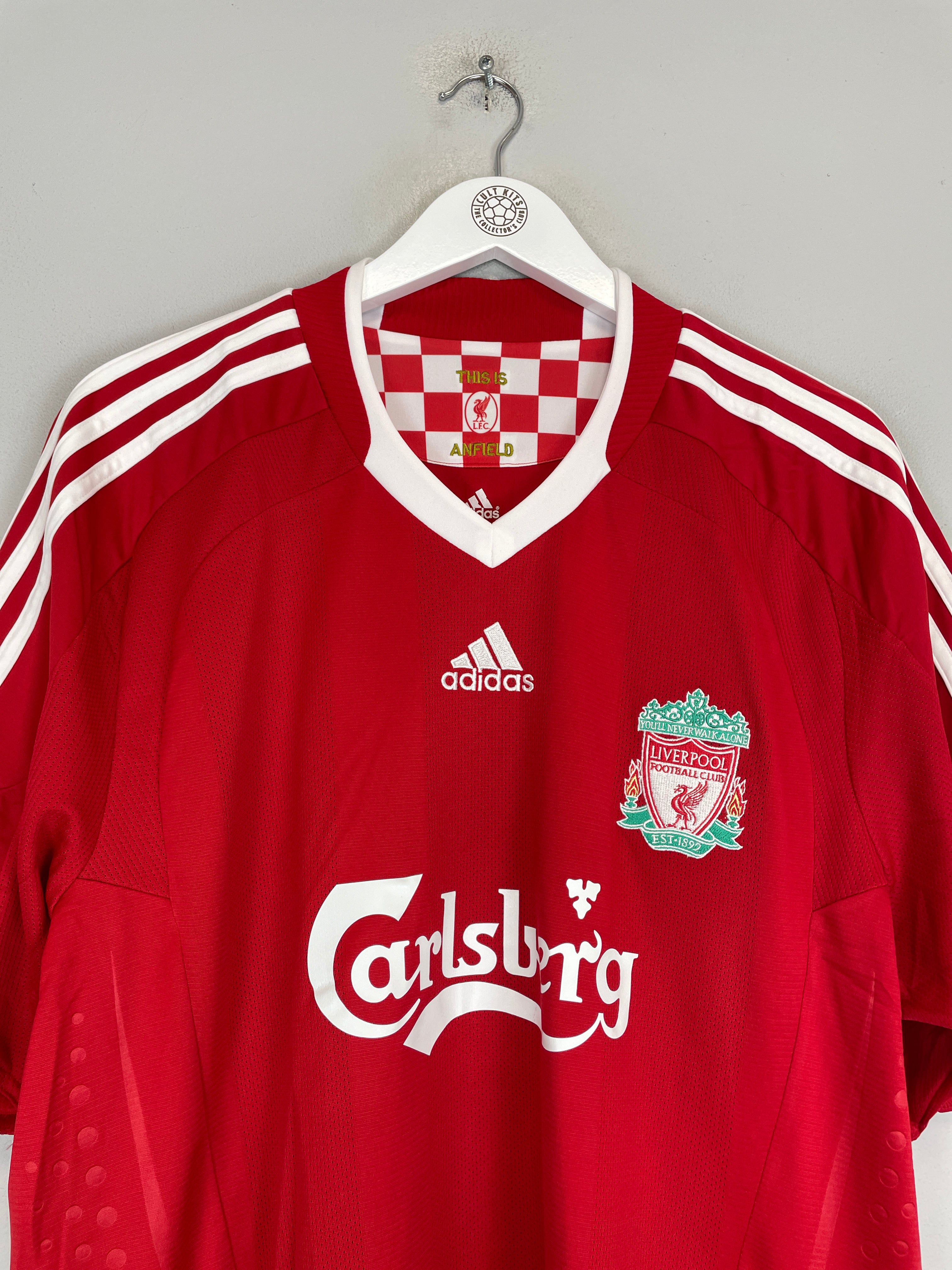 Shop 2008/10 LIVERPOOL KUYT #18 HOME SHIRT (XL) ADIDAS, classic football shirts, vintage football shirts & retro soccer jerseys at Cult Kits