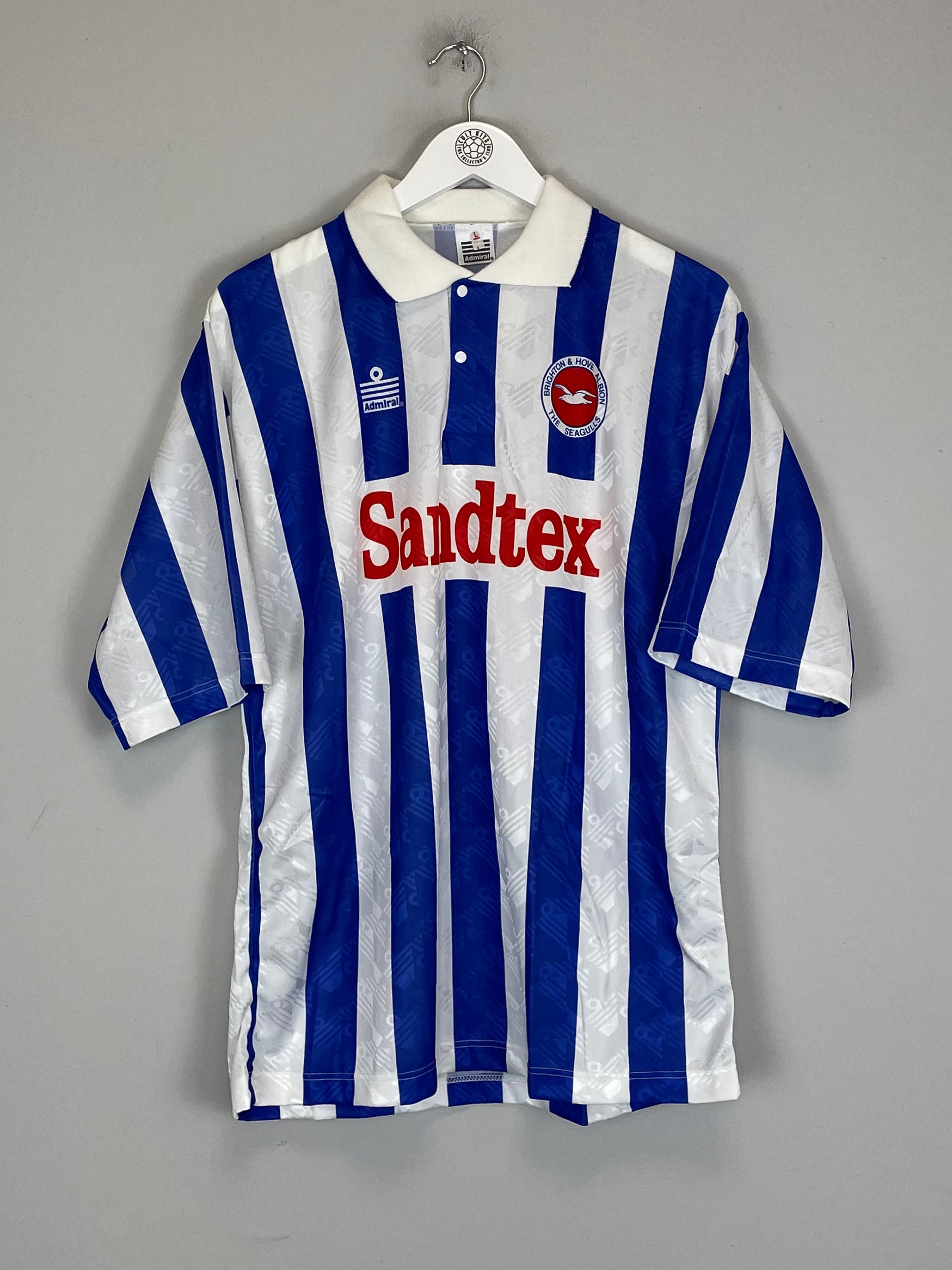 Shop 1997/98 BRIGHTON *MINT* HOME SHIRT (L) ADMIRAL, classic football shirts, vintage football shirts & retro soccer jerseys at Cult Kits