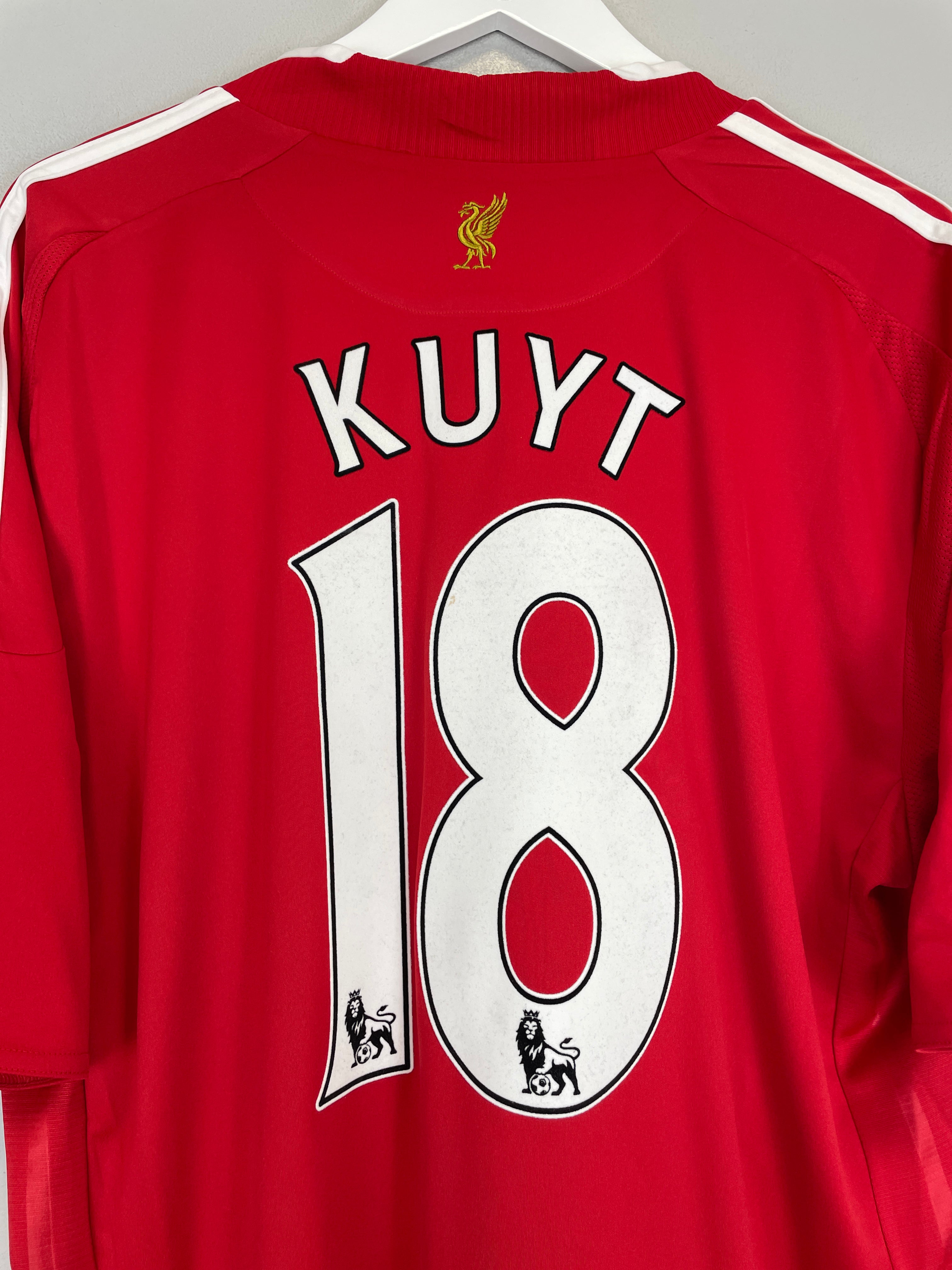 Shop 2008/10 LIVERPOOL KUYT #18 HOME SHIRT (XL) ADIDAS, classic football shirts, vintage football shirts & retro soccer jerseys at Cult Kits