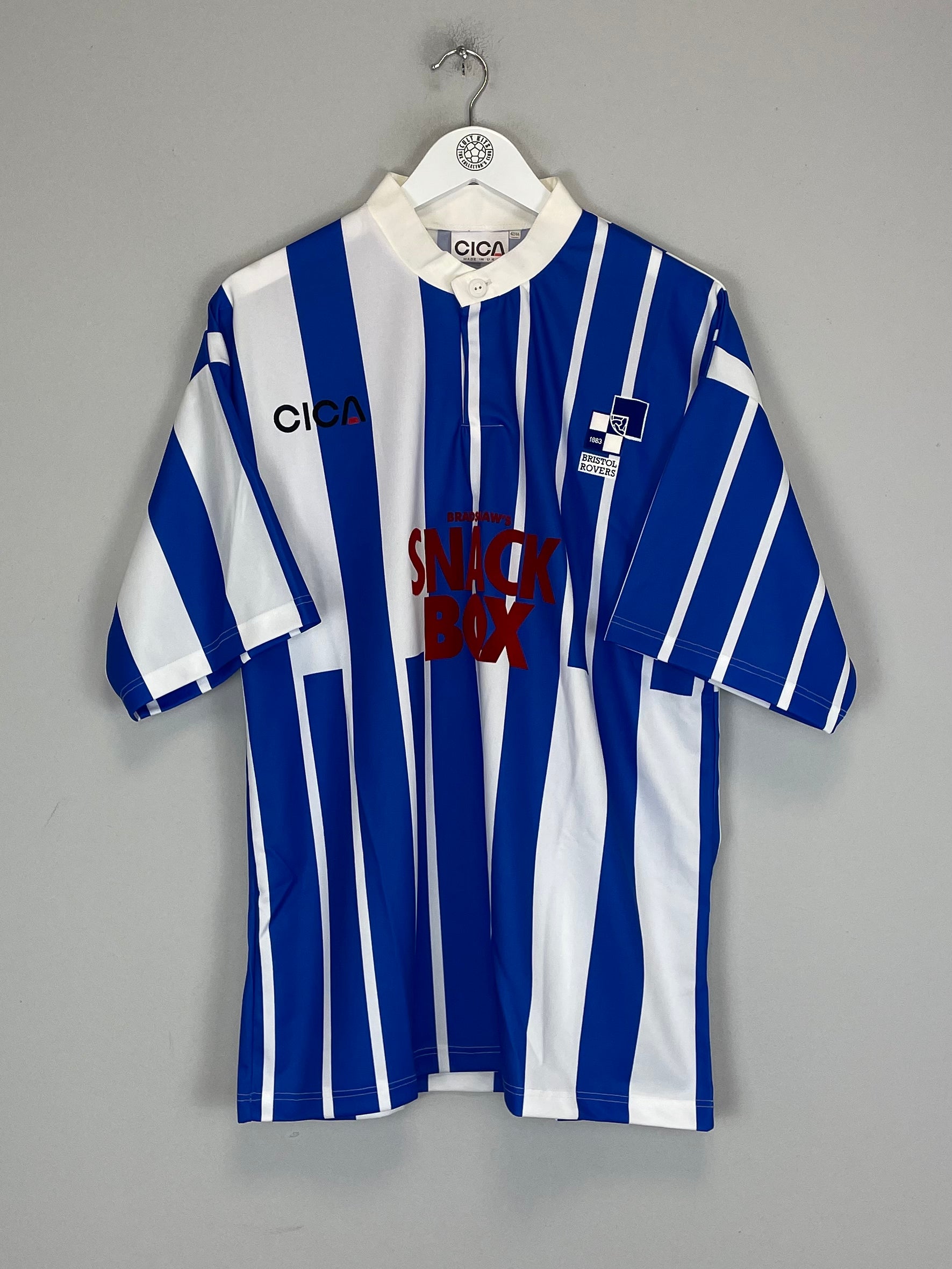 Shop 1996/97 BRISTOL ROVERS *MINT* HOME SHIRT (L) CICA, classic football shirts, vintage football shirts & retro soccer jerseys at Cult Kits