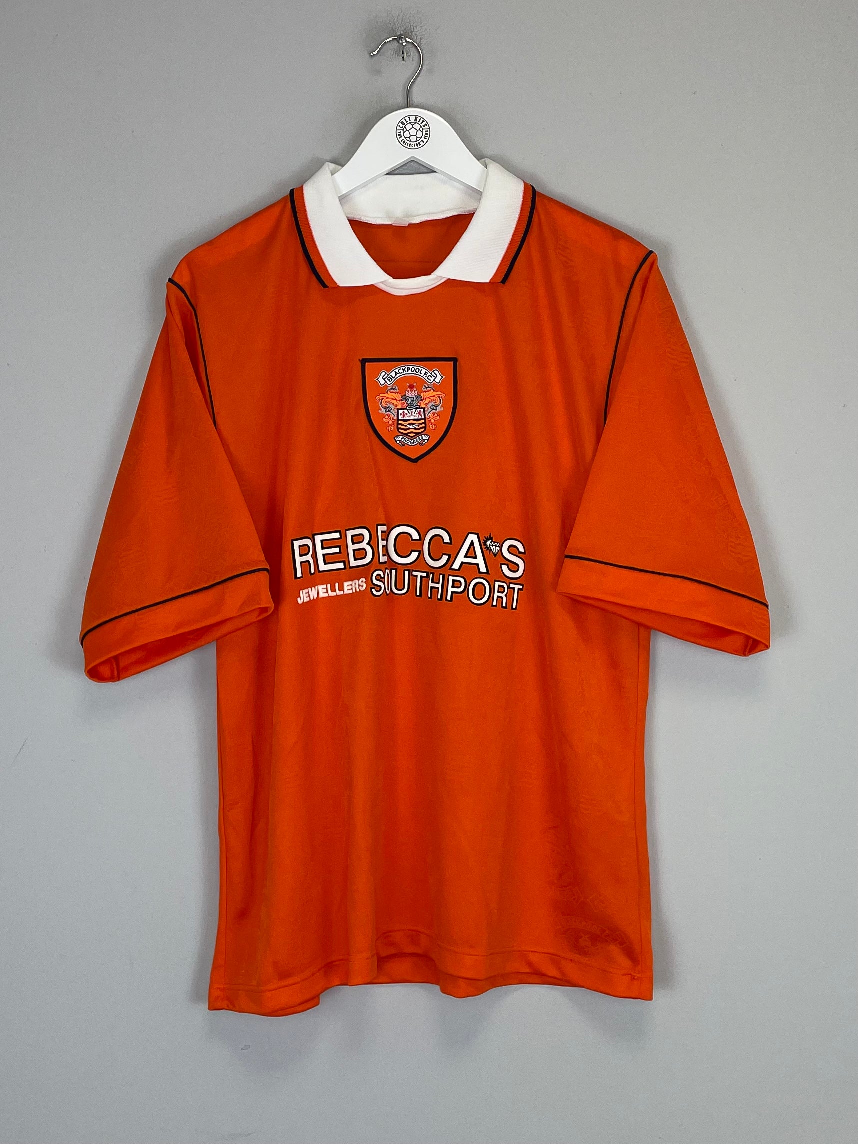 Shop 1995/97 BLACKPOOL *MINT* HOME SHIRT (L) POOLWEAR, classic football shirts, vintage football shirts & retro soccer jerseys at Cult Kits