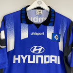 Shop 1995/96 HAMBURG AWAY SHIRT (XL) UHLSPORT, classic football shirts, vintage football shirts & retro soccer jerseys at Cult Kits