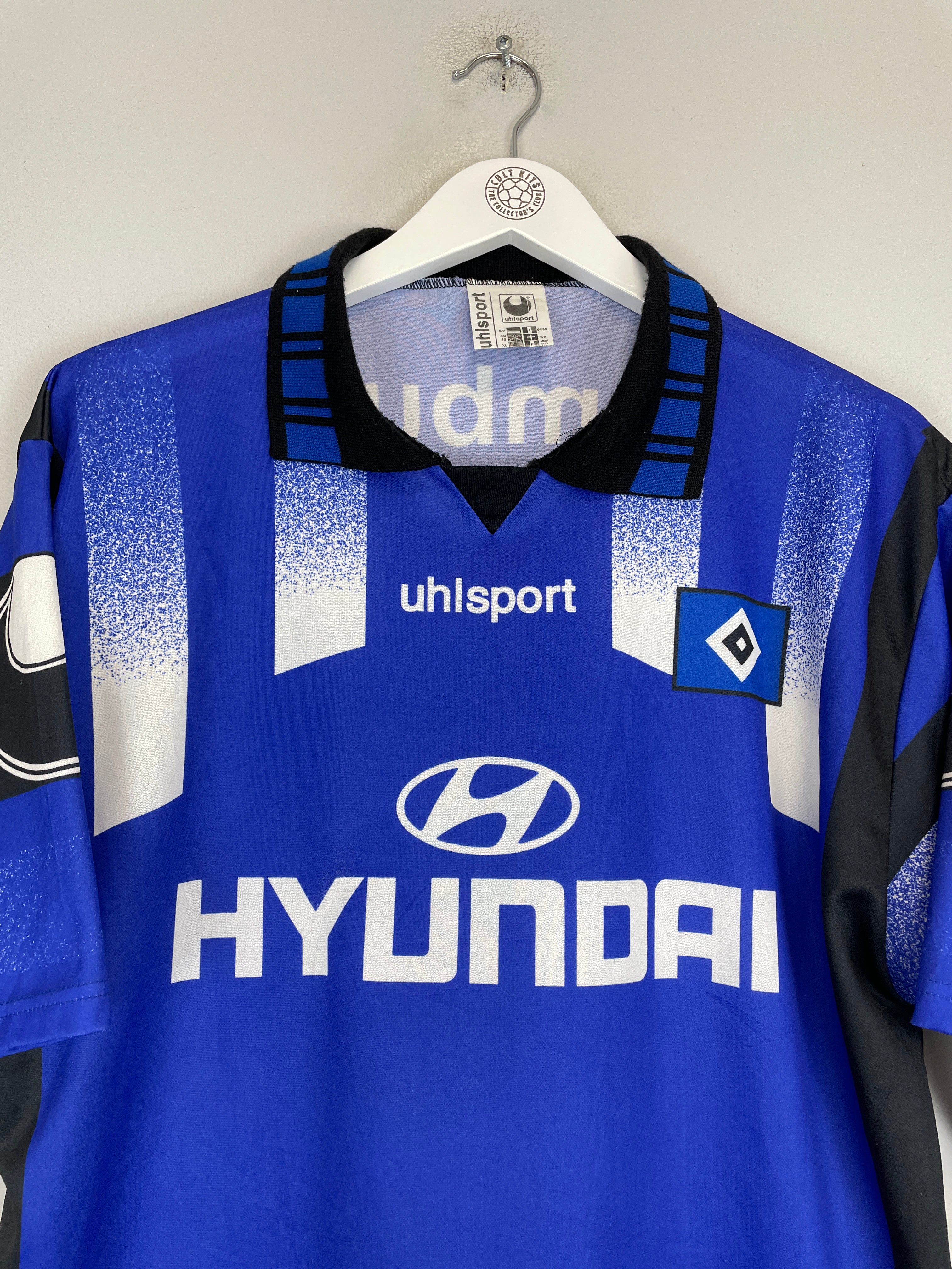 Shop 1995/96 HAMBURG AWAY SHIRT (XL) UHLSPORT, classic football shirts, vintage football shirts & retro soccer jerseys at Cult Kits