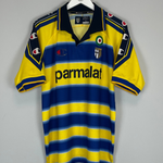 Shop 1999/00 PARMA HOME SHIRT (L) CHAMPION, classic football shirts, vintage football shirts & retro soccer jerseys at Cult Kits