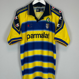Shop 1999/00 PARMA HOME SHIRT (L) CHAMPION, classic football shirts, vintage football shirts & retro soccer jerseys at Cult Kits