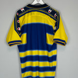 Shop 1999/00 PARMA HOME SHIRT (L) CHAMPION, classic football shirts, vintage football shirts & retro soccer jerseys at Cult Kits