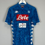 Shop 2019/20 NAPOLI HOME SHIRT (M) KAPPA, classic football shirts, vintage football shirts & retro soccer jerseys at Cult Kits