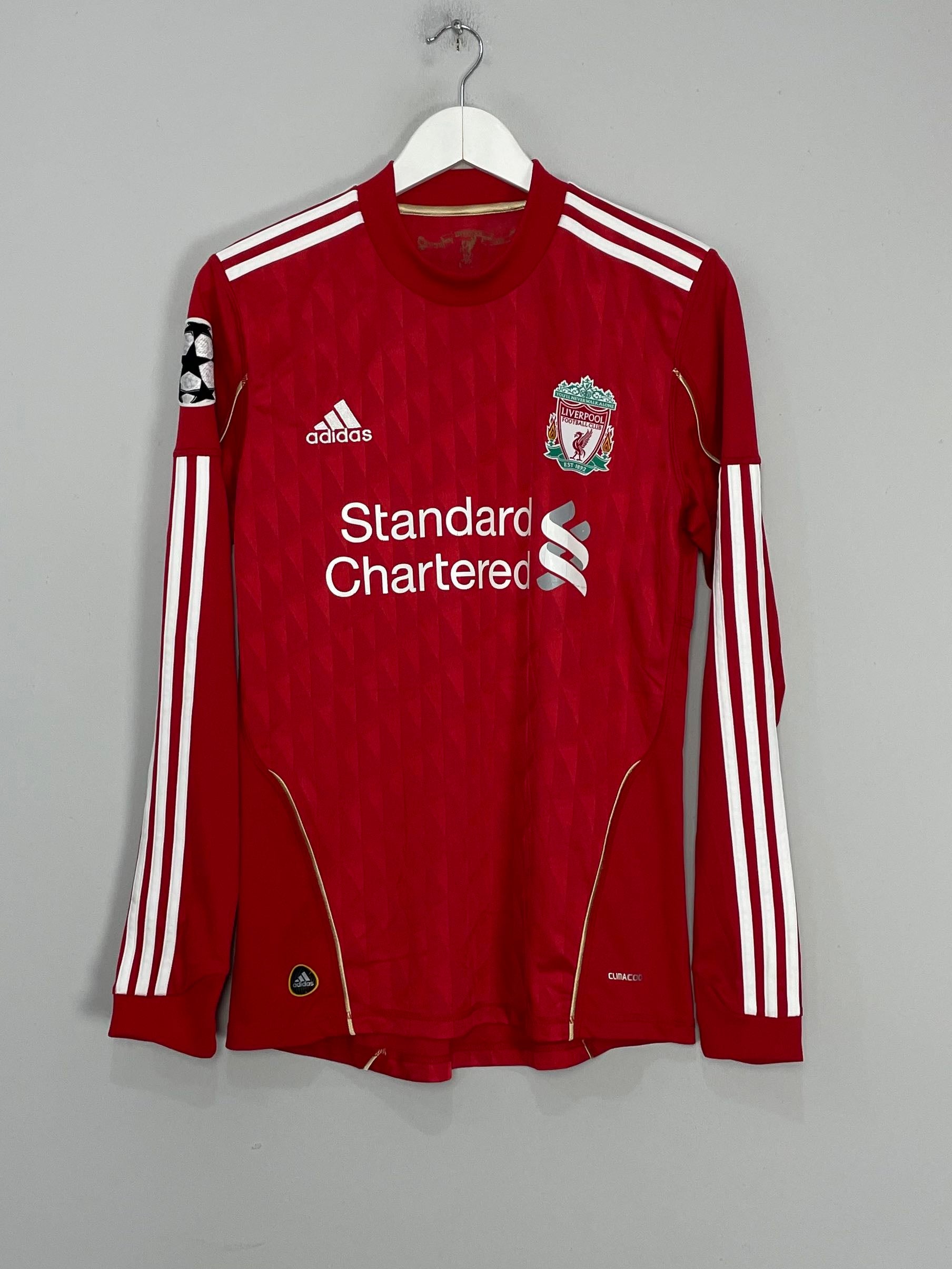Shop 2010/11 LIVERPOOL CARROLL #9 C/L L/S HOME SHIRT (S) ADIDAS, classic football shirts, vintage football shirts & retro soccer jerseys at Cult Kits