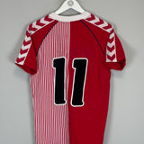 Shop 2023 DENMARK 86' HOME SHIRT T-SHIRT (S) HUMMEL, classic football shirts, vintage football shirts & retro soccer jerseys at Cult Kits