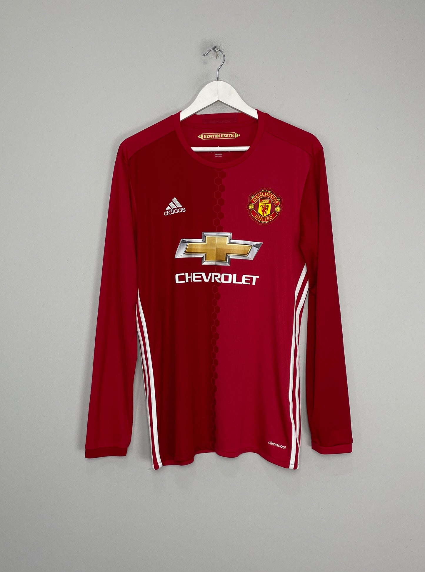 2016/17 MANCHESTER UNITED ROONEY #10 L/S HOME SHIRT (L) ADIDAS