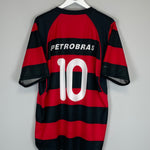 Shop 2003/04 FLAMENGO #10 HOME SHIRT (XL) NIKE, classic football shirts, vintage football shirts & retro soccer jerseys at Cult Kits
