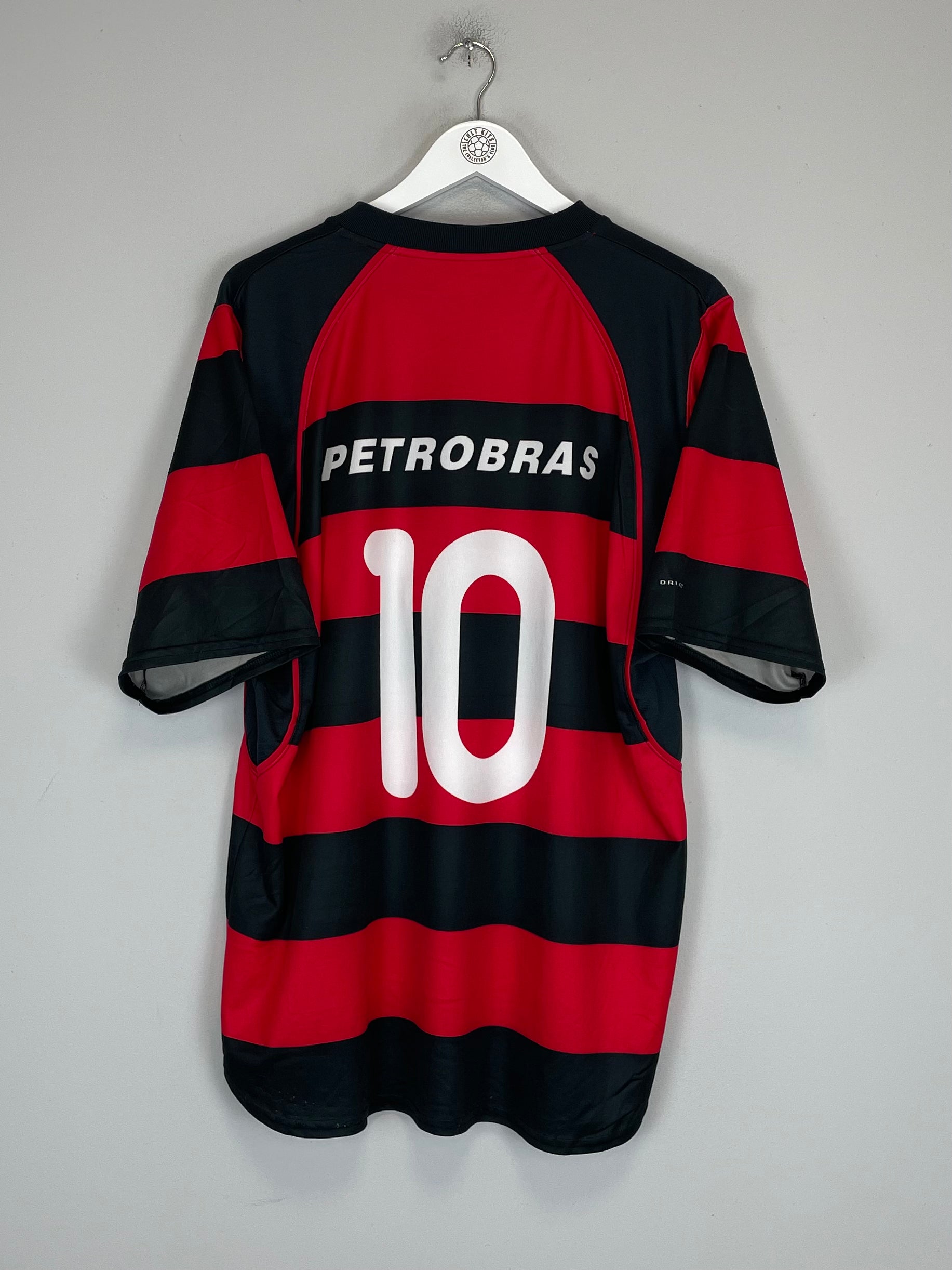 Shop 2003/04 FLAMENGO #10 HOME SHIRT (XL) NIKE, classic football shirts, vintage football shirts & retro soccer jerseys at Cult Kits