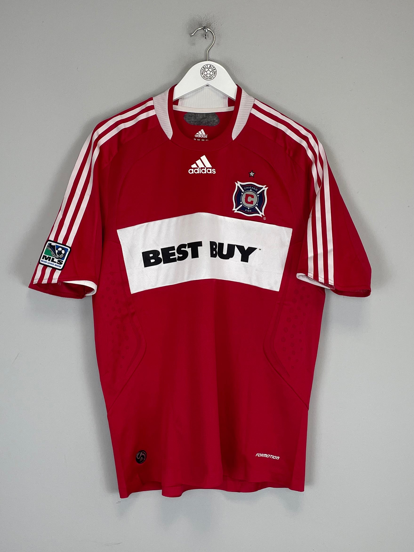Shop 2008/09 CHICAGO FIRE *PLAYER ISSUE* HOME SHIRT (L) ADIDAS, classic football shirts, vintage football shirts & retro soccer jerseys at Cult Kits