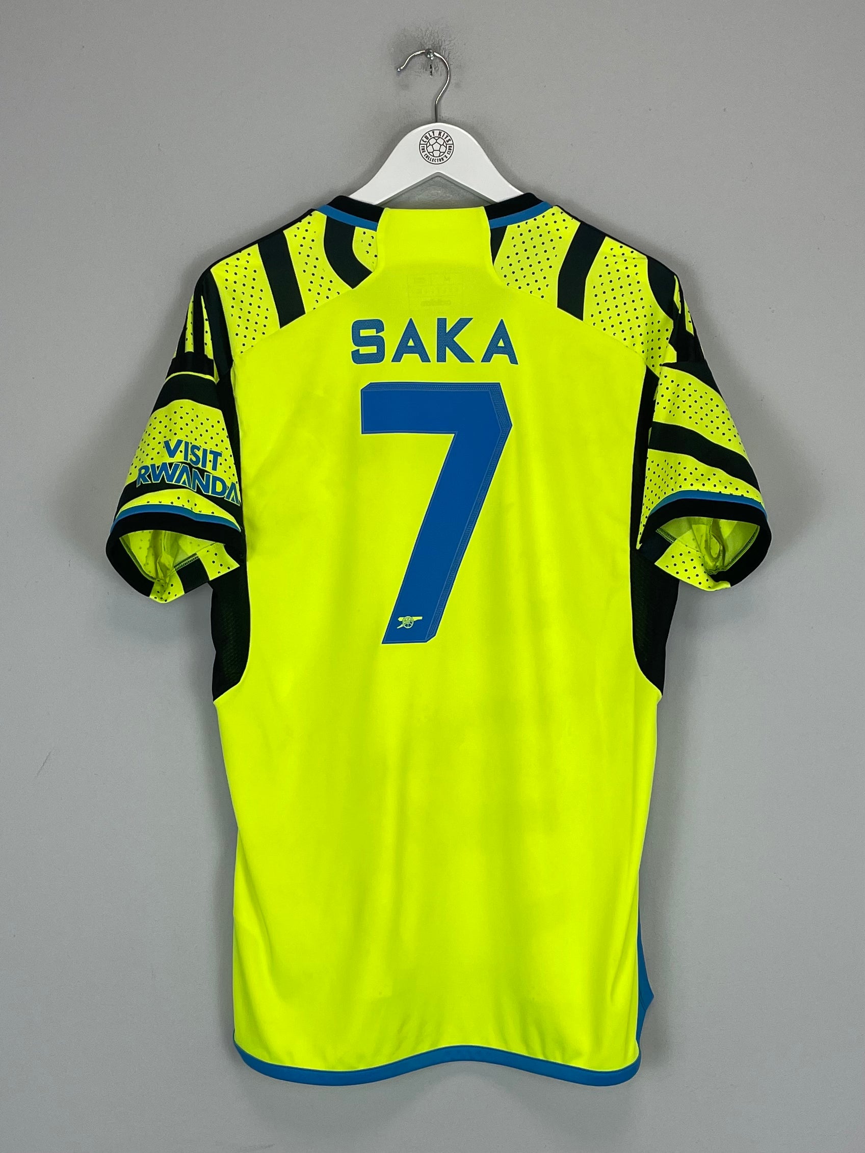 Shop 2023/24 ARSENAL SAKA #7 AWAY SHIRT (M) ADIDAS, classic football shirts, vintage football shirts & retro soccer jerseys at Cult Kits