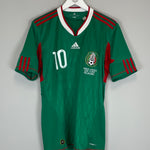 Shop 2010 MEXICO C.BLANCO #10 (FRANCE v MEXICO) HOME SHIRT (M) ADIDAS, classic football shirts, vintage football shirts & retro soccer jerseys at Cult Kits