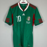 Shop 2010 MEXICO C.BLANCO #10 (FRANCE v MEXICO) HOME SHIRT (M) ADIDAS, classic football shirts, vintage football shirts & retro soccer jerseys at Cult Kits