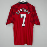 Shop 1996/98 MANCHESTER UNITED CANTONA #7 HOME SHIRT (XL) UMBRO, classic football shirts, vintage football shirts & retro soccer jerseys at Cult Kits