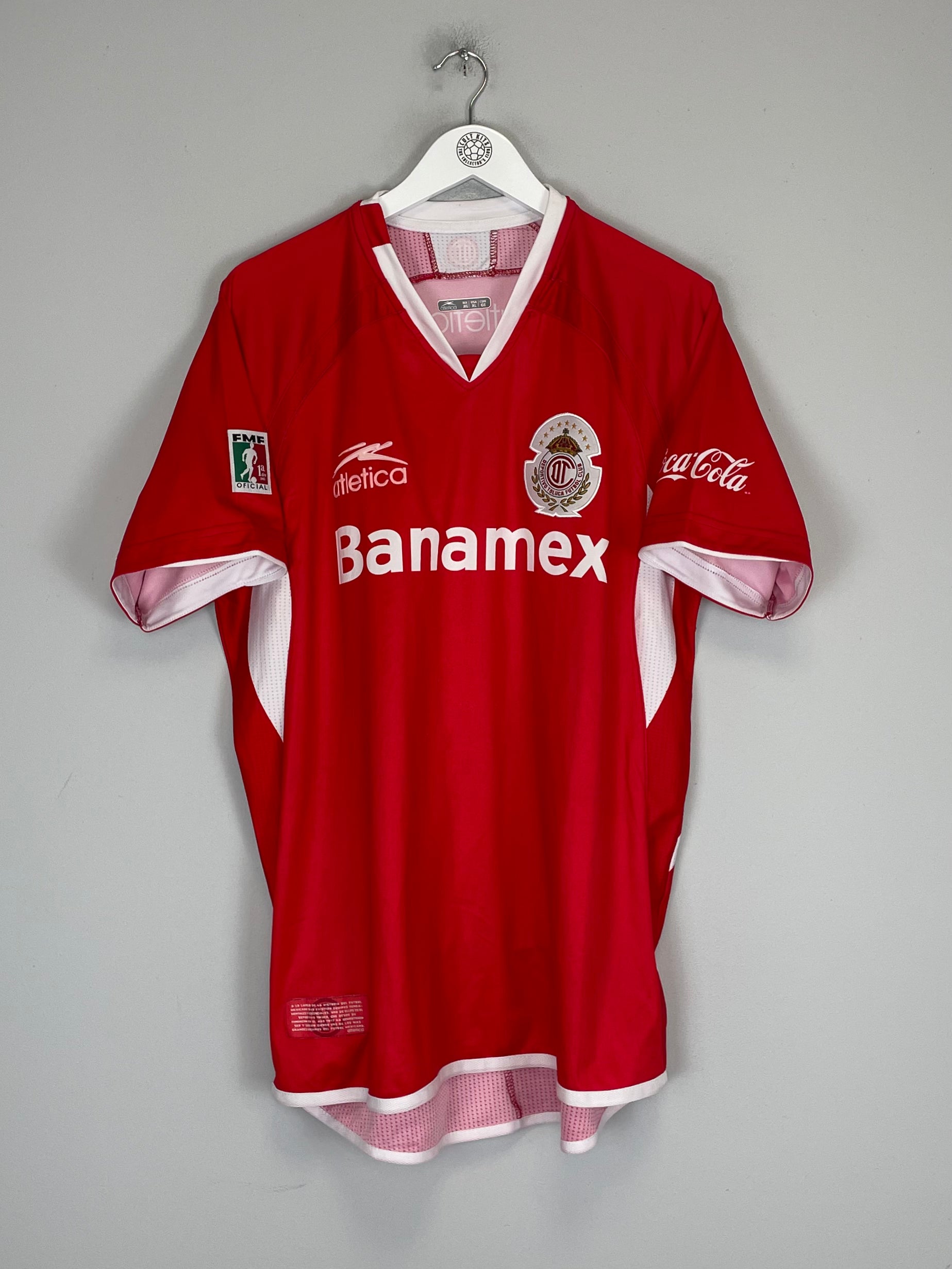 Shop 2008/09 DEPORTIVO TOLUCA SINHA #10 HOME SHIRT (XL) ATLETICA, classic football shirts, vintage football shirts & retro soccer jerseys at Cult Kits