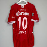 Shop 2008/09 DEPORTIVO TOLUCA SINHA #10 HOME SHIRT (XL) ATLETICA, classic football shirts, vintage football shirts & retro soccer jerseys at Cult Kits