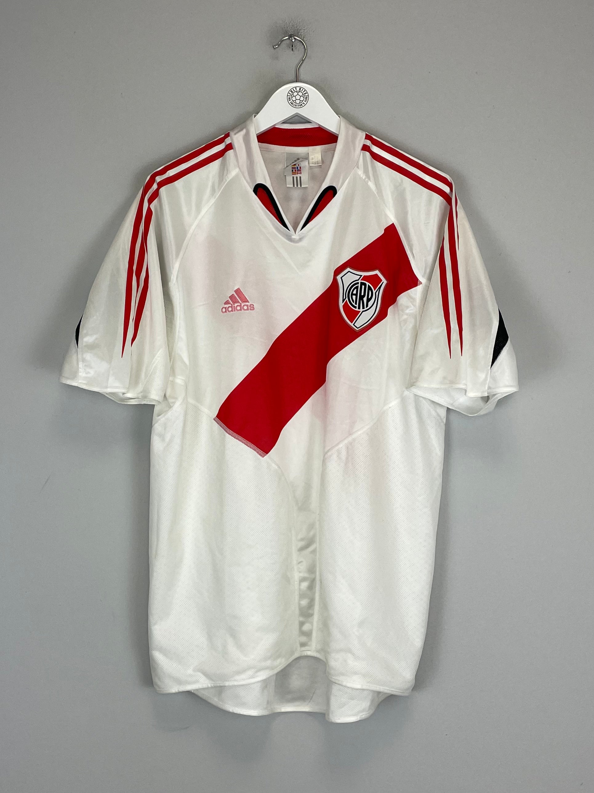 Shop 2004/05 RIVER PLATE HOME SHIRT (XL) ADIDAS, classic football shirts, vintage football shirts & retro soccer jerseys at Cult Kits