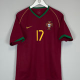 Shop 2006/08 PORTUGAL RONALDO #17 HOME SHIRT (M) NIKE, classic football shirts, vintage football shirts & retro soccer jerseys at Cult Kits