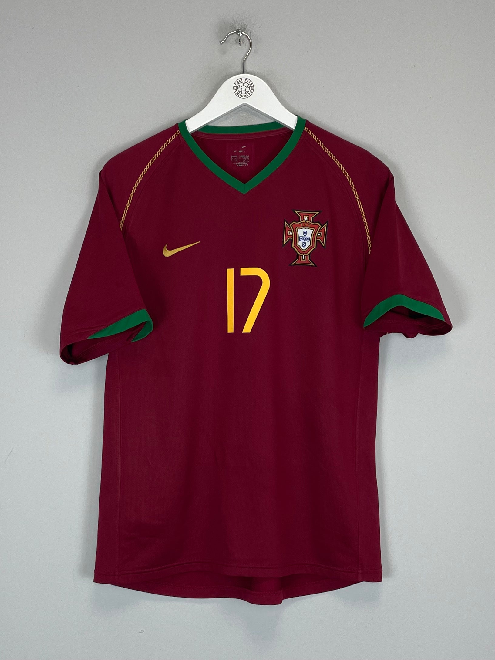Shop 2006/08 PORTUGAL RONALDO #17 HOME SHIRT (M) NIKE, classic football shirts, vintage football shirts & retro soccer jerseys at Cult Kits