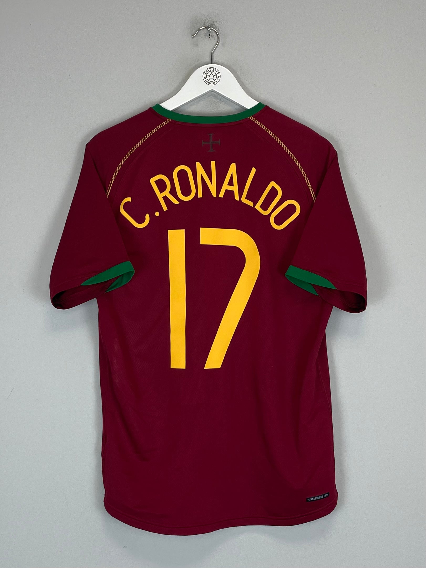 Shop 2006/08 PORTUGAL RONALDO #17 HOME SHIRT (M) NIKE, classic football shirts, vintage football shirts & retro soccer jerseys at Cult Kits