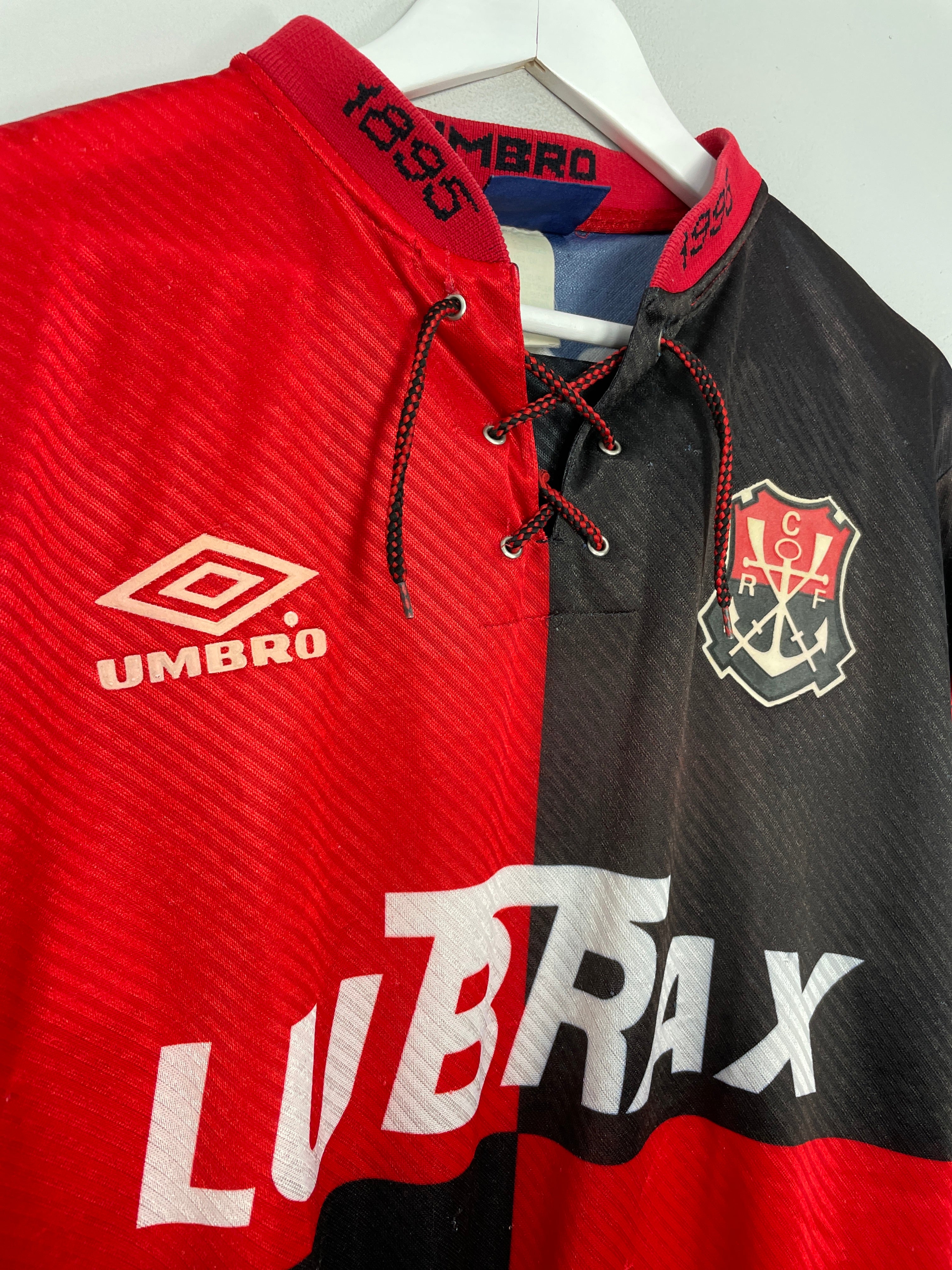 Shop 1995 FLAMENGO #100 CENTENARY SHIRT (XL) UMBRO, classic football shirts, vintage football shirts & retro soccer jerseys at Cult Kits