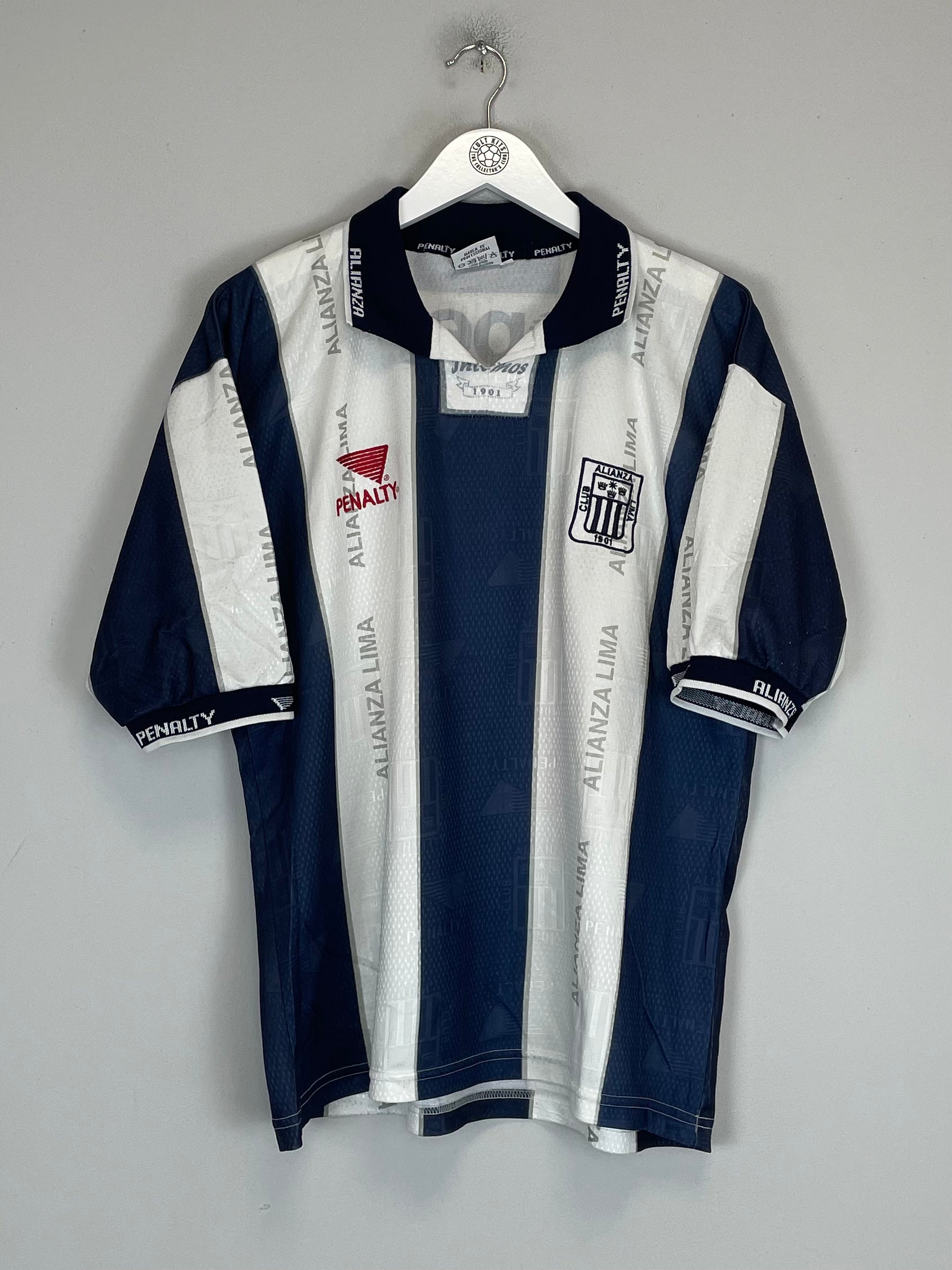Shop 1998 ALIANZA LIMA #14 HOME SHIRT (L) PENALTY, classic football shirts, vintage football shirts & retro soccer jerseys at Cult Kits