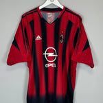 Shop 2004/05 AC MILAN KAKA #22 HOME SHIRT (XXL) ADIDAS, classic football shirts, vintage football shirts & retro soccer jerseys at Cult Kits
