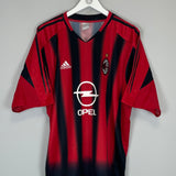 Shop 2004/05 AC MILAN KAKA #22 HOME SHIRT (XXL) ADIDAS, classic football shirts, vintage football shirts & retro soccer jerseys at Cult Kits
