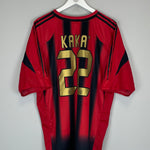 Shop 2004/05 AC MILAN KAKA #22 HOME SHIRT (XXL) ADIDAS, classic football shirts, vintage football shirts & retro soccer jerseys at Cult Kits