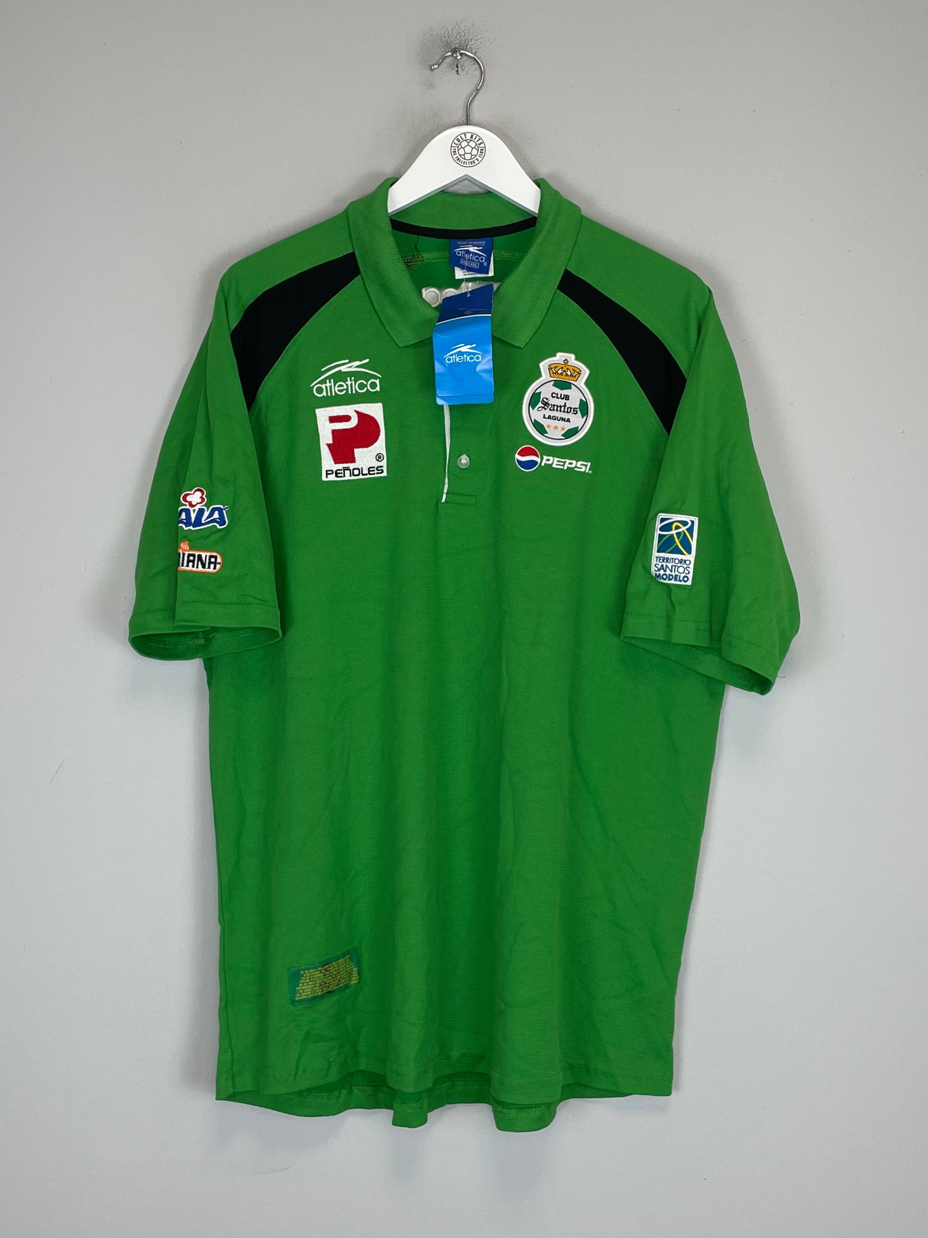 Shop 2009/10 SANTOS LAGUNA *BNWT* POLO SHIRT (XXL) ATLETICA, classic football shirts, vintage football shirts & retro soccer jerseys at Cult Kits