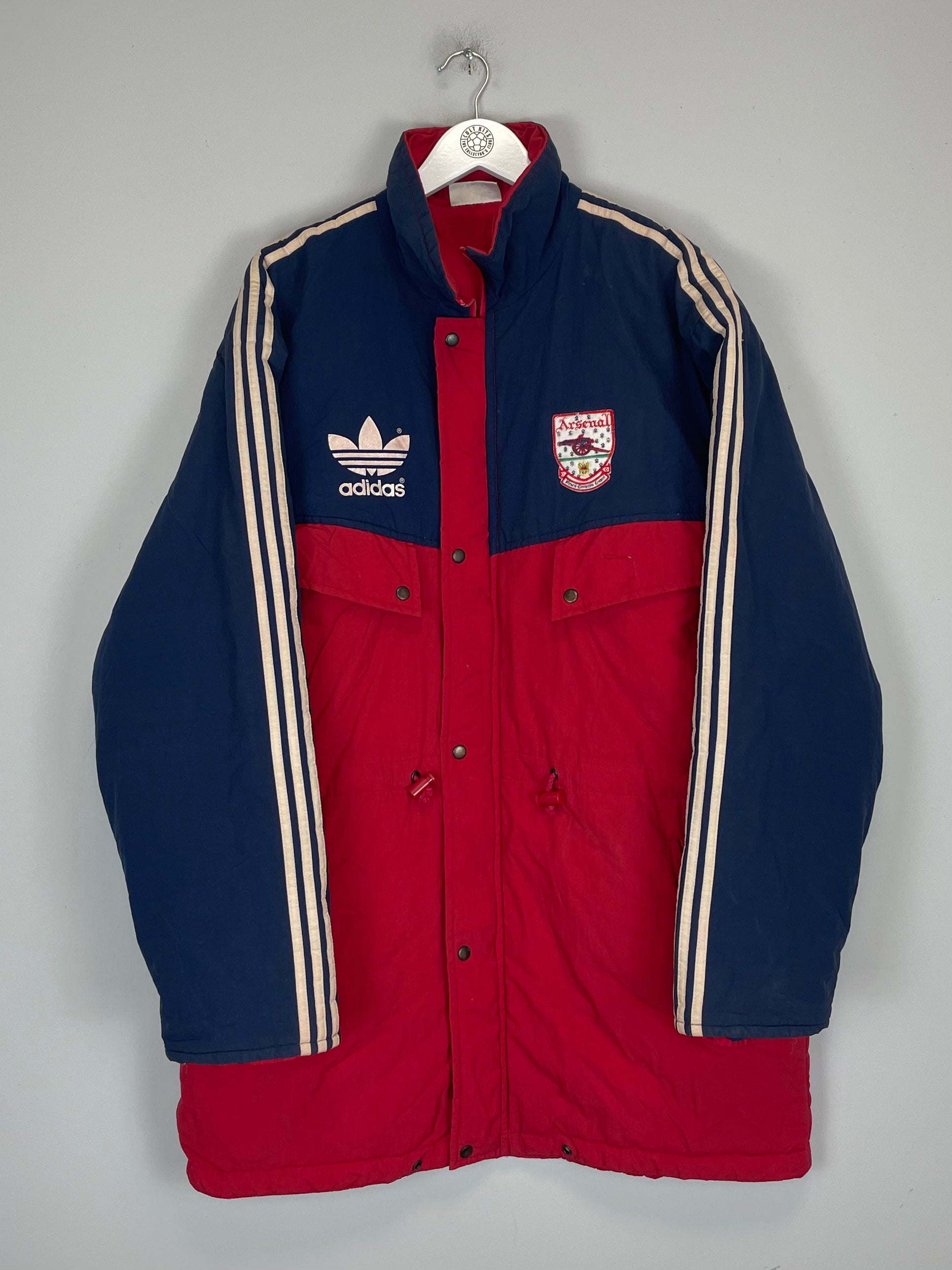 Shop 1990/91 ARSENAL BENCH COAT (L) ADIDAS, classic football shirts, vintage football shirts & retro soccer jerseys at Cult Kits