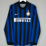 Shop 2011/12 INTER MILAN FORLAN #9 L/S AUTHENTIC (WINTER VERSION) HOME SHIRT (M) NIKE, classic football shirts, vintage football shirts & retro soccer jerseys at Cult Kits