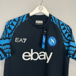 Shop 2023/24 Napoli *BNWT* Training Shirt (Multiple Sizes) EA7, classic football shirts, vintage football shirts & retro soccer jerseys at Cult Kits
