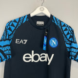 Shop 2023/24 Napoli *BNWT* Training Shirt (Multiple Sizes) EA7, classic football shirts, vintage football shirts & retro soccer jerseys at Cult Kits