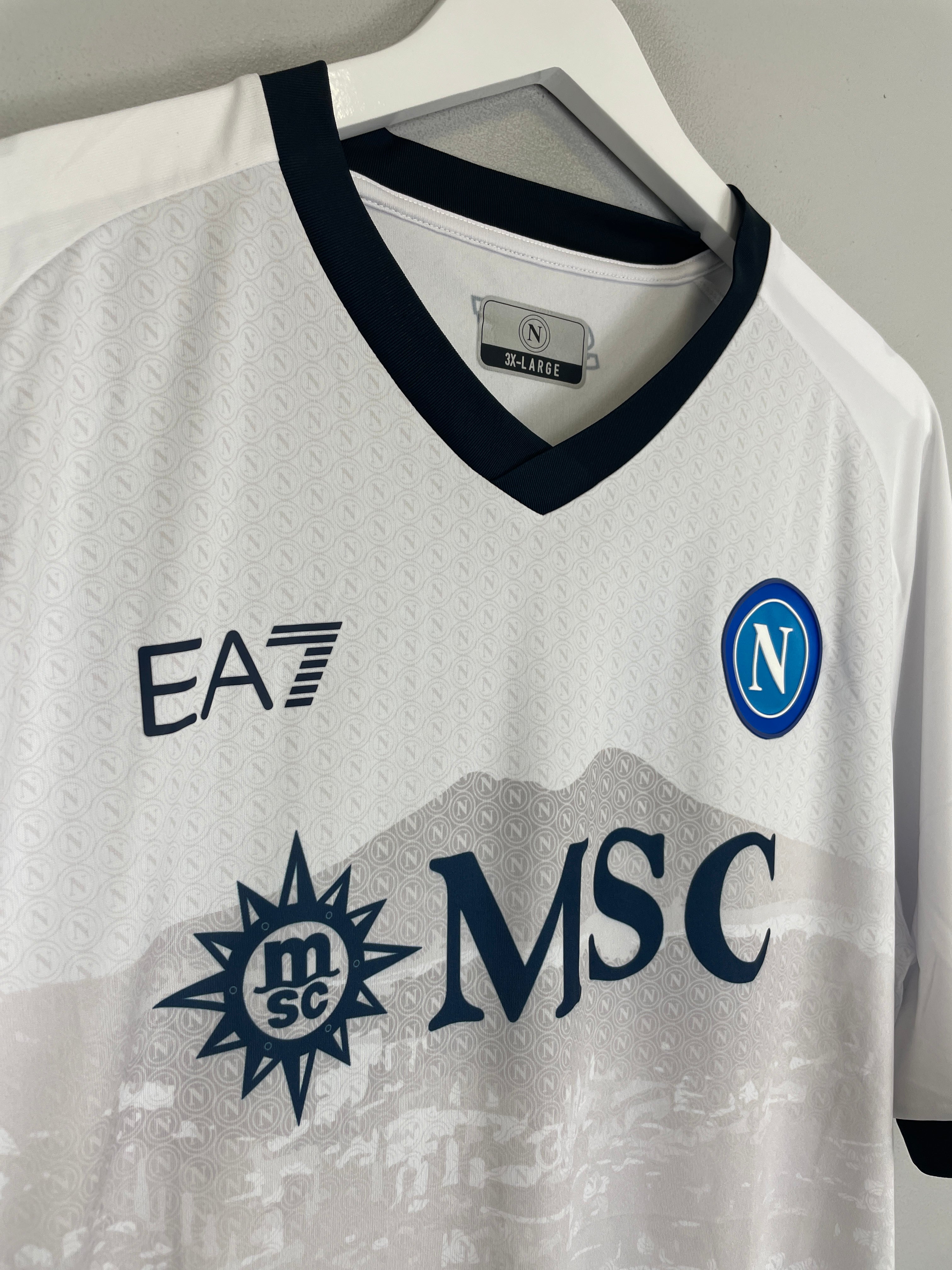 Shop 2023/24 Napoli *BNWT* Away Shirt (XXXL) EA7, classic football shirts, vintage football shirts & retro soccer jerseys at Cult Kits