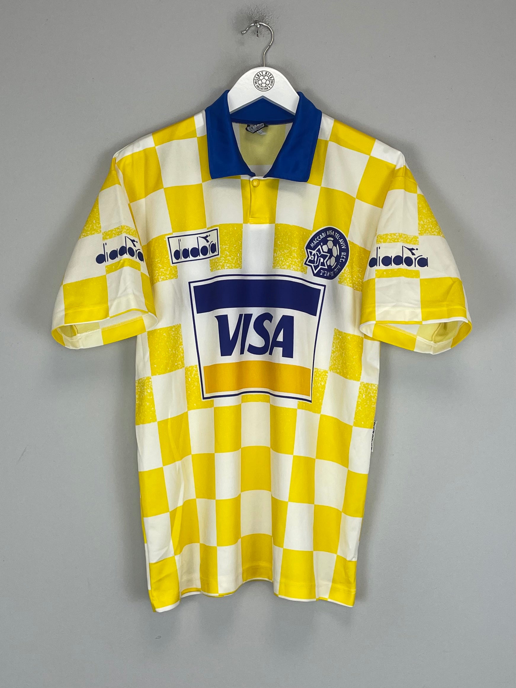 Shop 1994/95 MACCABI TEL AVIV #7 HOME SHIRT (L) DIADORA, classic football shirts, vintage football shirts & retro soccer jerseys at Cult Kits