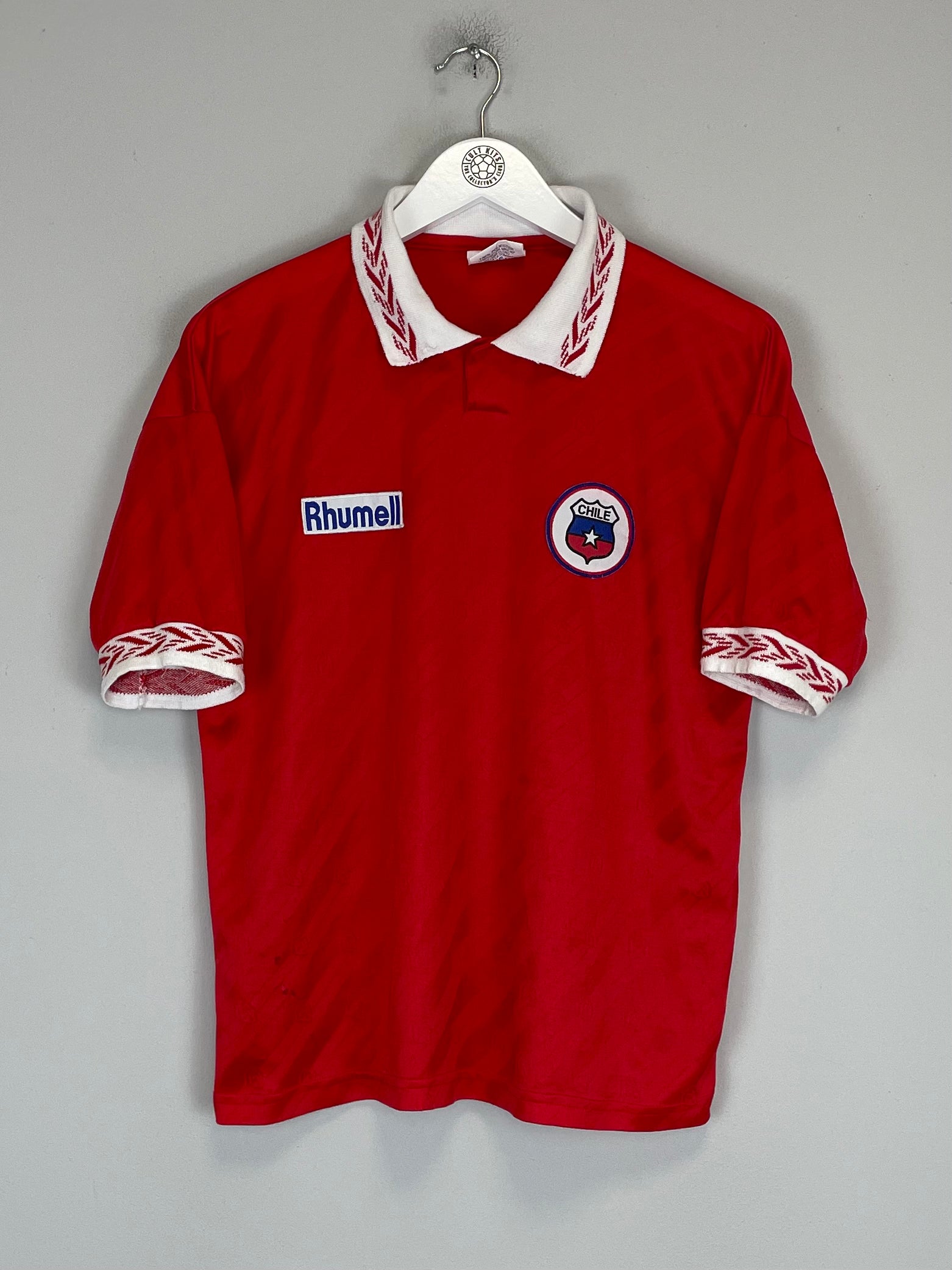 Shop 1995/96 CHILE HOME SHIRT (S) RHUMMEL, classic football shirts, vintage football shirts & retro soccer jerseys at Cult Kits