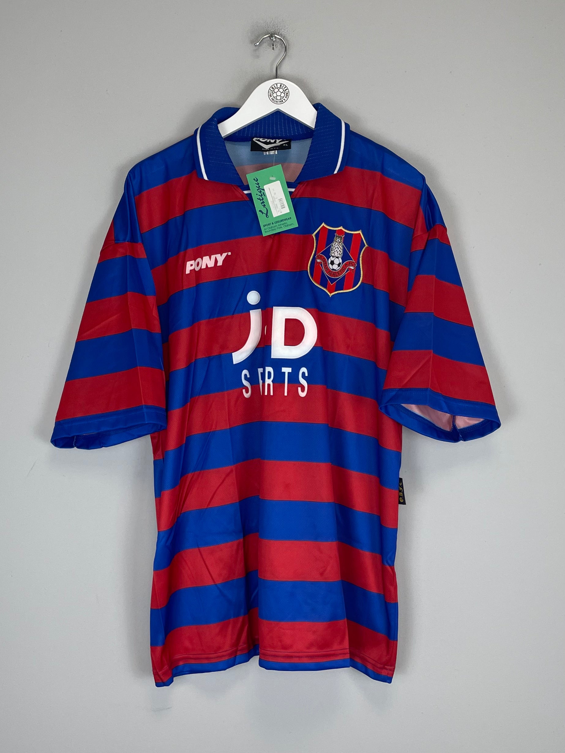 Shop 1996/98 OLDHAM ATHLETIC *BNWT* HOME SHIRT (XL) PONY, classic football shirts, vintage football shirts & retro soccer jerseys at Cult Kits