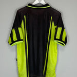 Shop 1996/97 DORTMUND AWAY SHIRT (L) NIKE, classic football shirts, vintage football shirts & retro soccer jerseys at Cult Kits